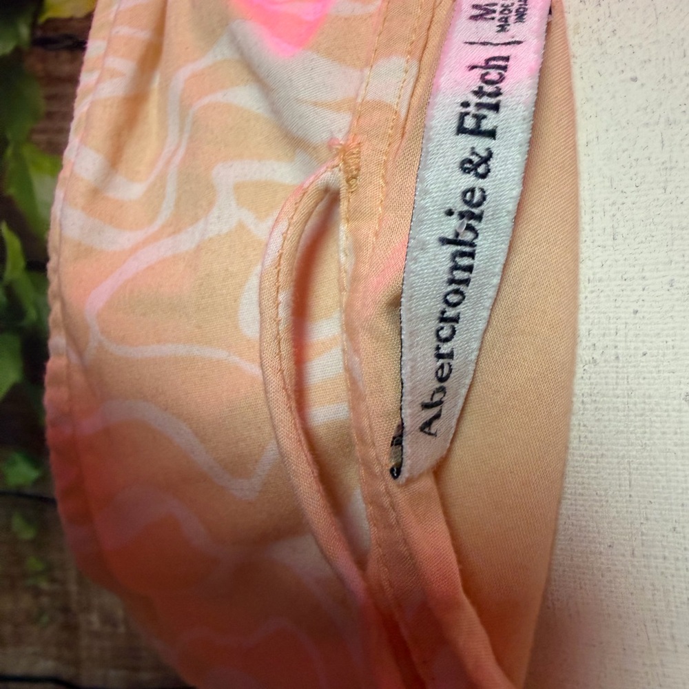 Abercrombie & Fitch Cream and White Patterned Top - Picture 4 of 6
